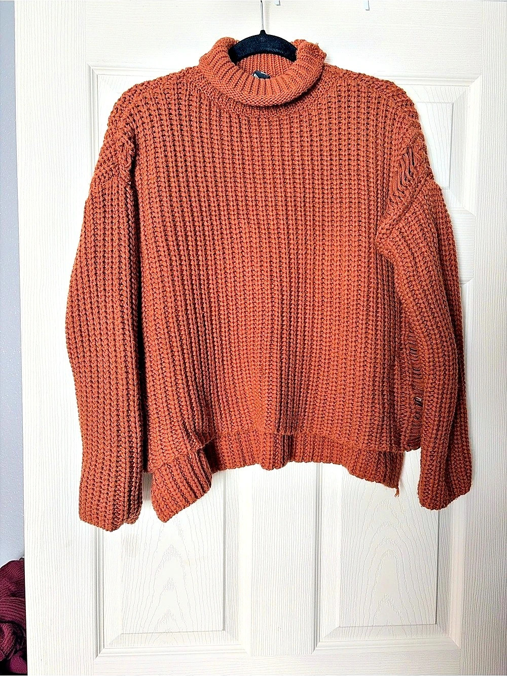 Windsor Ribbed Turtleneck Sweater in Brown
